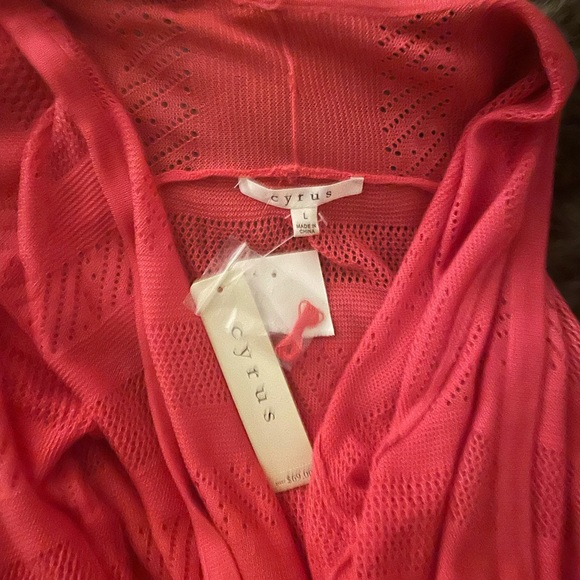 Large coral cardigan - Picture 2 of 2